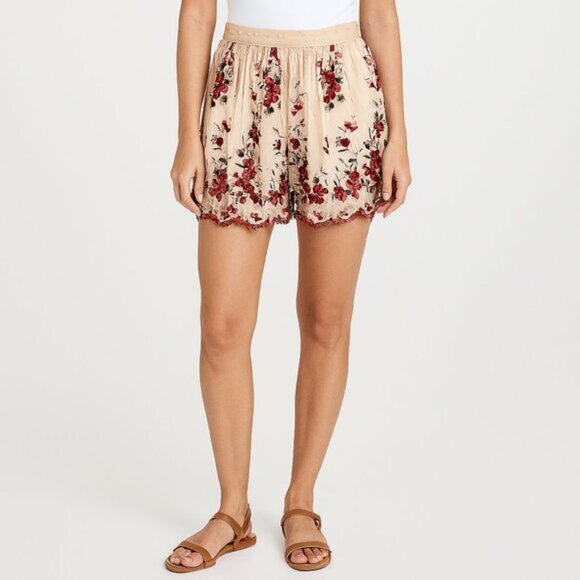 RARE! Zimmerman Sakura Embroidery Shorts S2 b107 - Picture 5 of 6